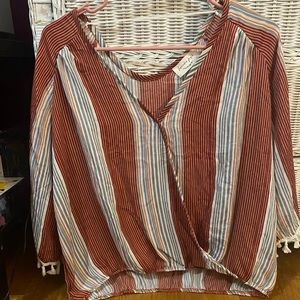 Large Women’s long sleeve blouse